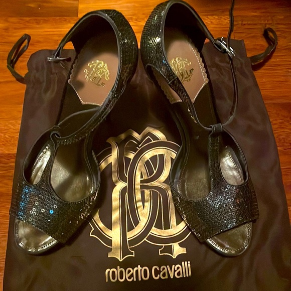 BRAND NEW ROBERTO CAVALLI HEELS - Picture 1 of 7